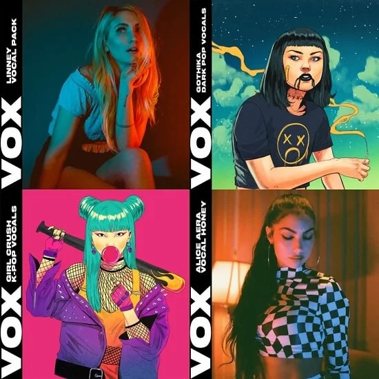 【EDM多风格人声采样合集】VOX 4 Vocal Pack Bundle
