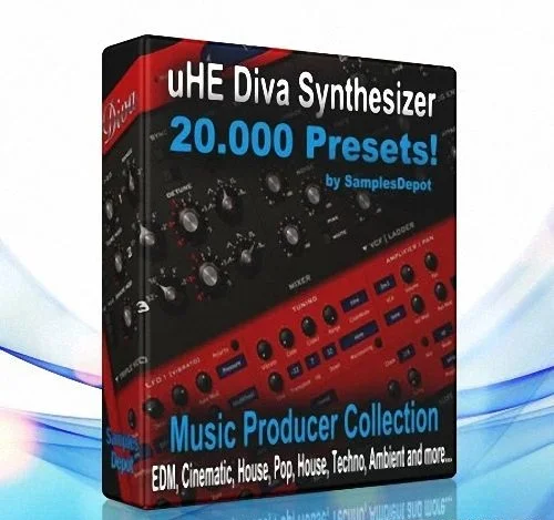 【20,500+EDM多风格Diva合成器预设+MIDI】Samples Depot 20,500 Diva Presets Bundle