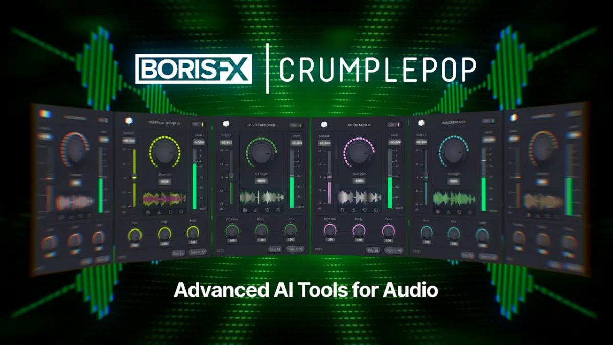【人声降噪处理插件捆绑合集】Borisfx CrumplePop v2026