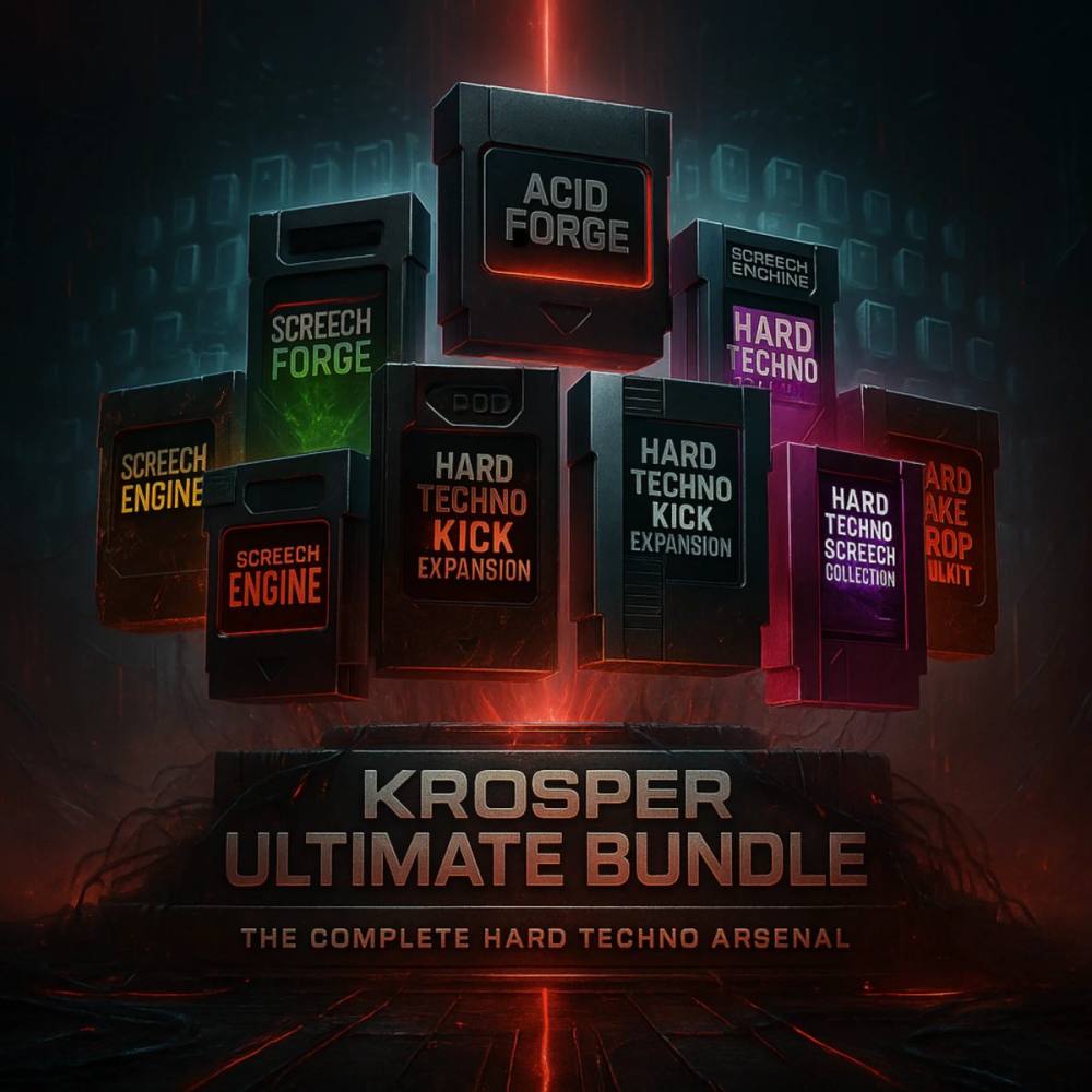 【Hard Techno风格采样包制作套装】Krosper The Hard Techno Arsenal Ultimate Bundle