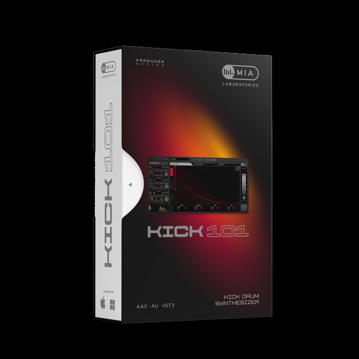 【三复音底鼓合成器】MIA Laboratories – Kick 101 v1.0.0