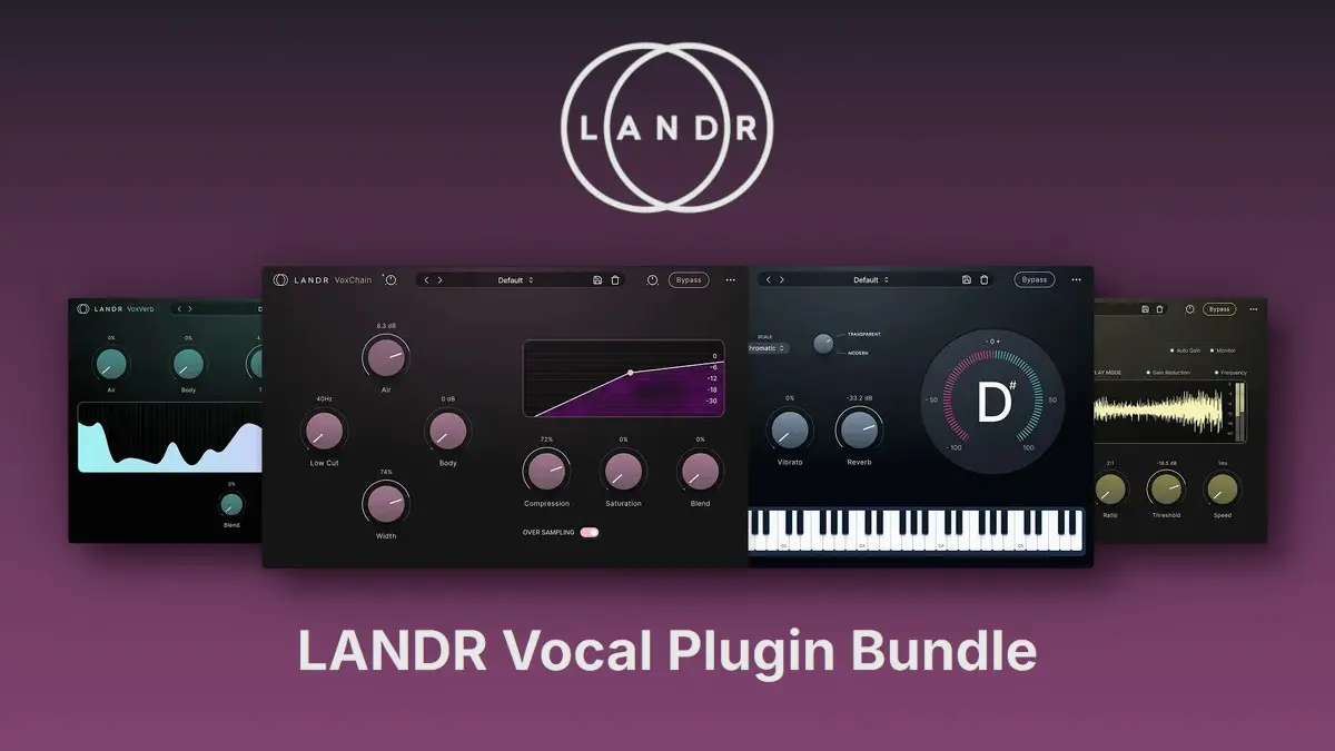 【人声混音处理插件套装】LANDR Vocal Plugin Bundle v1.0.2