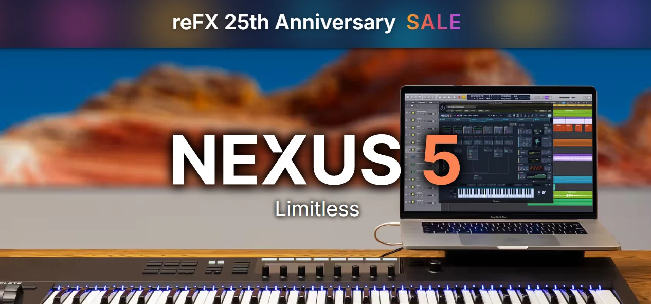 【EDM制作人必备合成器Nexus 5+全套扩展】reFX Nexus 5 + Full Expansion