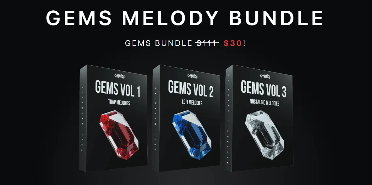 【Lofi风格旋律采样包】Cymatics – Gems Melody Bundle