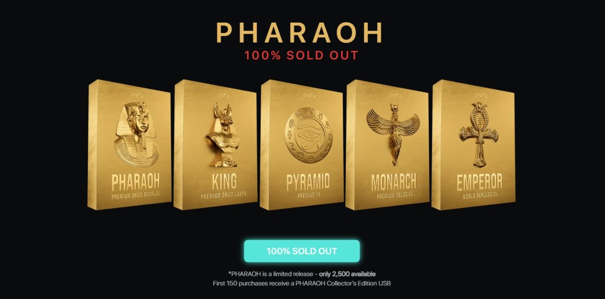 【Cymatics厂牌Trap多风格高级鼓组采样包】Cymatics – PHARAOH Premium Drum Samples