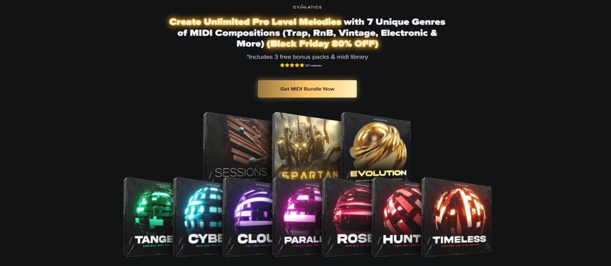 【EDM多风格MIDI包】Cymatics – Black Friday MIDI Bundle 2024