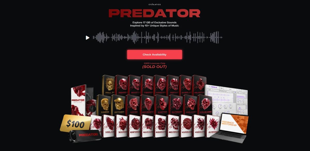 【Cymatic厂牌EDM多风格采样套件包】Cymatics – PREDATOR Production Suite
