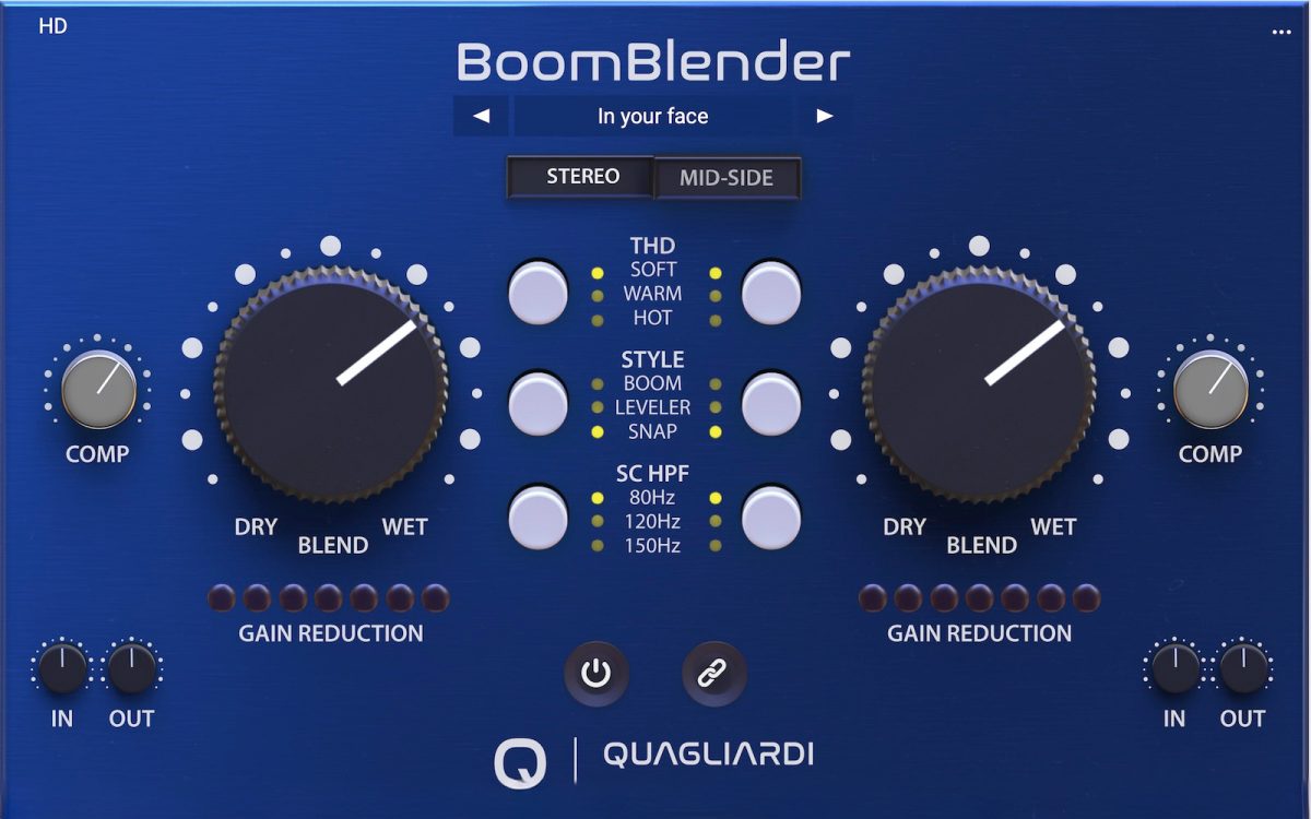 【多功能压缩插件】Quagliardi Pro Audio – BoomBlender v1.0.1