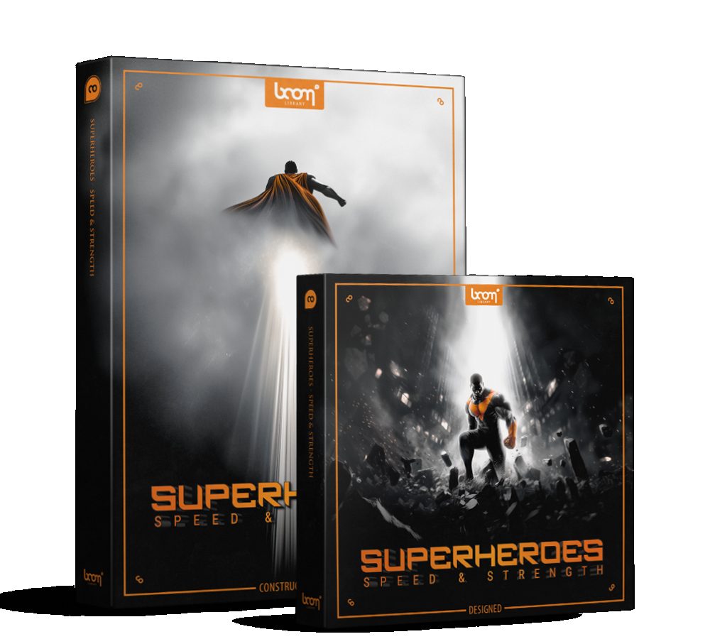 【电影能量冲击音效采样包】Boom Library Superheroes Speed and Strength Construction Kit