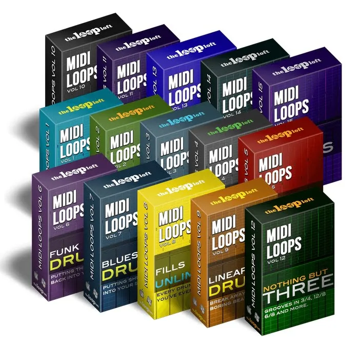 【EDM多鼓组MIDI包】The Loop Loft Midi Drum Loop Bundle