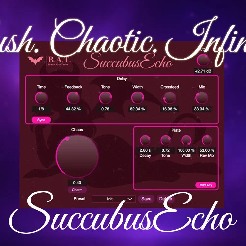 【复古效果延迟插件】Black Arts Techs Succubus Echo v1.0.0
