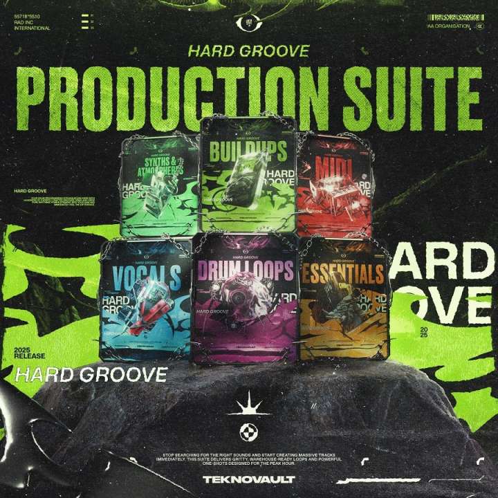 【Techno多风格采样套件包】Teknovault – Hardgroove Techno Production Suite