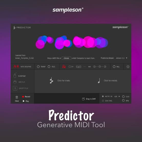 【MIDI和弦生成插件】Sampleson Predictor v1.0.3
