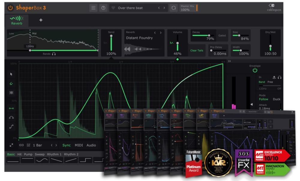 【现代混音插件】CableGuys ShaperBox v3.6.2