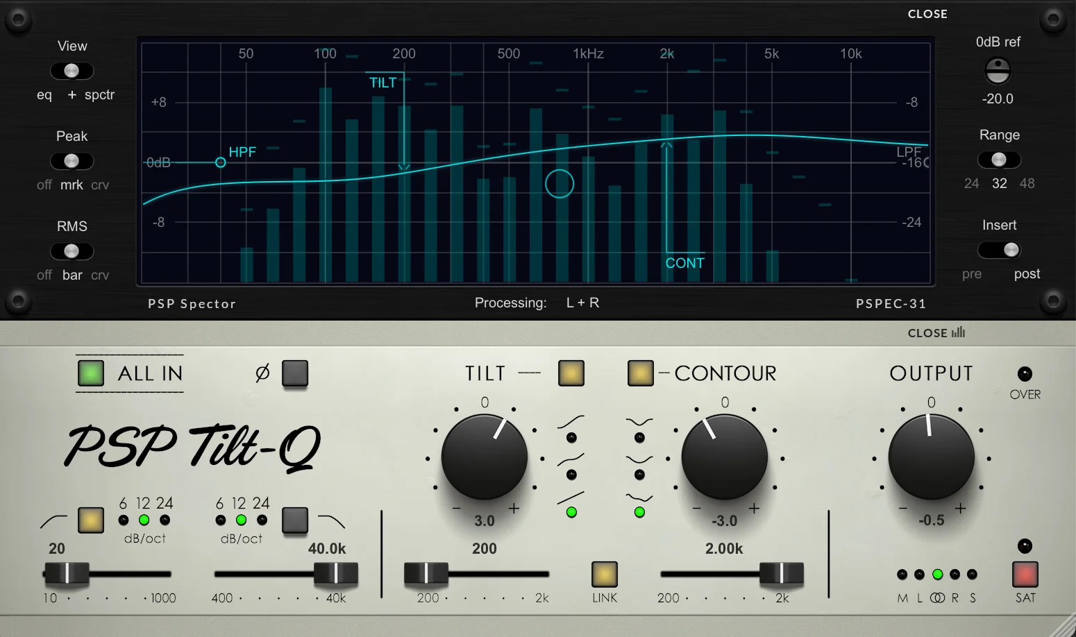 【现代化轮廓均衡器插件】PSPaudioware PSP Tilt-Q v1.1.0