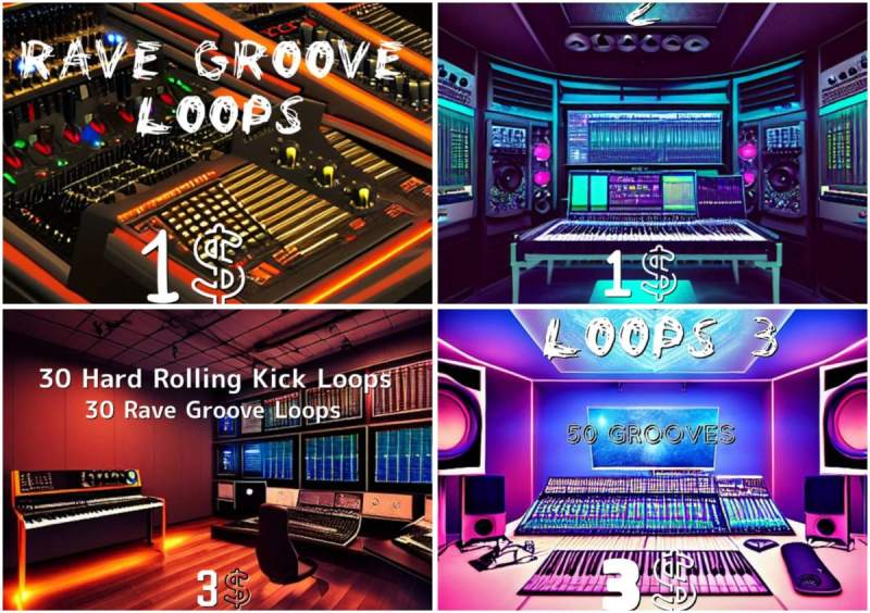 【Techno & Industrial Techno多风格采样包合集】Marexon Rave Groove Loops 1-4